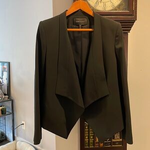 NWOT BCBCMAXAZRIA shawl collar open front jacket.